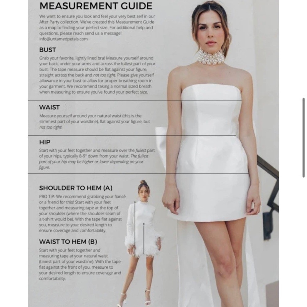 Untamed Petals — DELANCEY BOW MINI DRESS - LIGHT IVORY $655 size 16 - Picture 5 of 6
